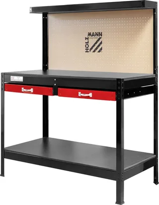 WT06 Werkbank-Set (B x H x T) 1210 x 1500 x 610 mm Schwarz de Holzmann – image du produit 1 sur 2