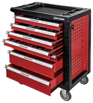 WW770W Werkstattwagen Metall, Kunststoff Herstellerfarbe: Rot fra Holzmann – produktbillede 2 af 2