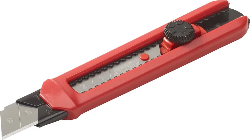 Afbreekmes 25 mm SPP 25W - zowel rechts- als linkshandig super Stanleymes! by Hultafors, Red – product image