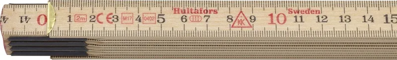 Duimstok - HO 59-2 M van Hultafors, Bruin – productafbeelding