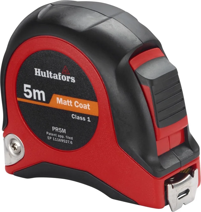 PR 5M Rolmaat - Staal - 5m x 19mm - Geel van Hultafors, Neutraal – productafbeelding 1 van 4