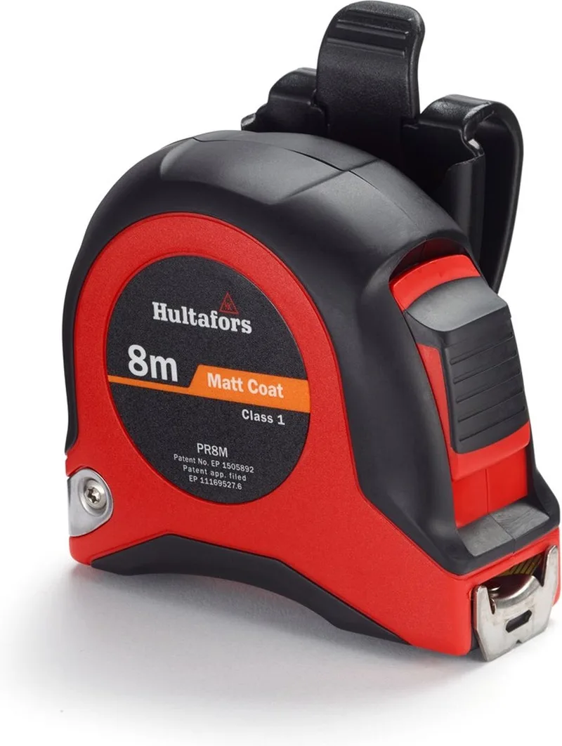 PR 8M Rolmaat - Staal - 8m x 25mm - Geel by Hultafors, Neutraal – product image 1 of 4