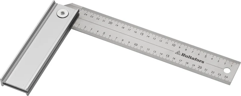 QUATTRO 25 Instelbare winkelhaak - 51 x 288mm von Hultafors, Weiß – Produktbild