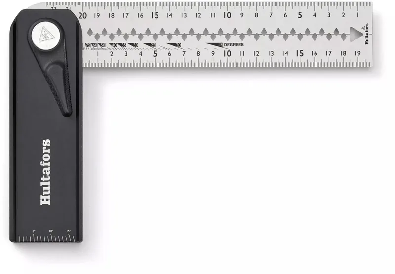 Quattro Zwaaihaak QBS 25 - instelbare Winkelhaak en Zweihaak in één! by Hultafors, Black – product image