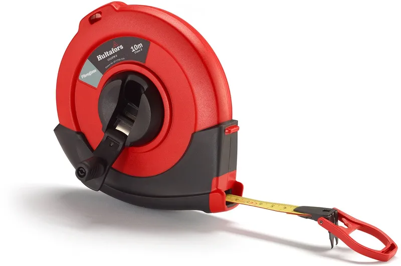 Rolmaat / Rolbandmaat glasvezel CC F CC10FM 10 meter landmeter van Hultafors, Neutraal – productafbeelding