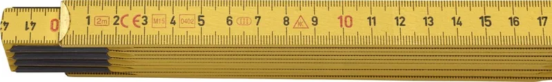 t59-2-10G TR duimstok - hout - 2m von Hultafors, Gelb – Produktbild