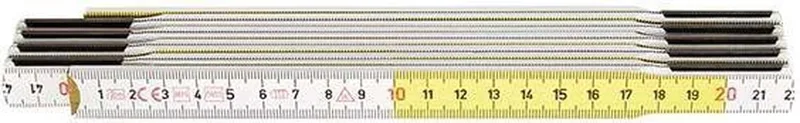 Gliedermaßstab Buche 2mx17mm gelb-weiß von Hultafors, Hout – Produktbild