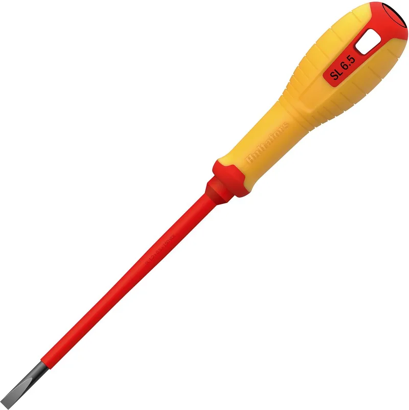 VDE Sleuf Schroevendraaier, SL 1,2x6,5 mm x 150 mm voor elektra met geisoleerde kling en greep von Hultafors, Neutraal – Produktbild