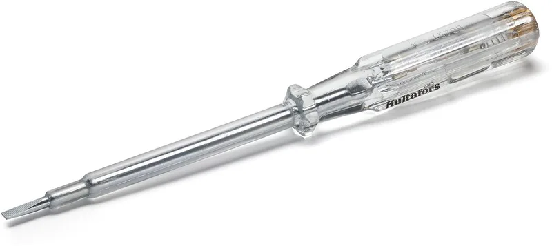 VDE Spanningszoeker HVT 3,5x100 - SL 0,6x3,5 mm x 100 mm Kleine Sleuf Schroevendraaier fra Hultafors, Hvid – produktbillede