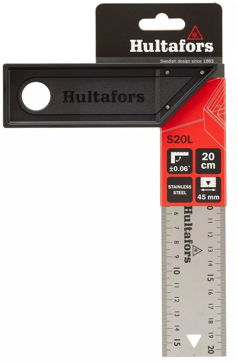 Winkelhaak Square Lite S20L, lichtgewicht - 200 mm by Hultafors – product image