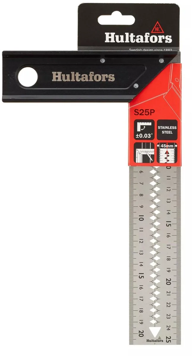 Winkelhaak Square Pro S25P - 250 mm de Hultafors, Argent – image du produit