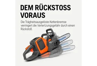 225i Accu Kettingzaag - 36V Snoerloos, Licht, 12″ Zwaard, 20 m/s Kettingsnelheid (Zonder Accu & Lader) van Husqvarna – productafbeelding 5 van 5