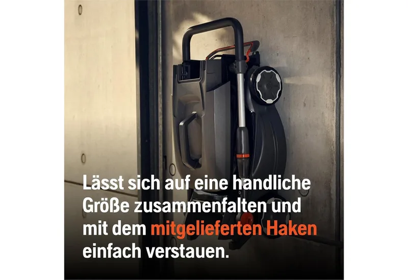 Accu grasmaaier Aspire LC34-P4A, voor 500 m² gazon I elektrische grasmaaier, 30 l opvangbak, 34 cm maaibreedte, compact en opvouwbaar (zonder accu & oplader) von Husqvarna – Produktbild 4 von 4