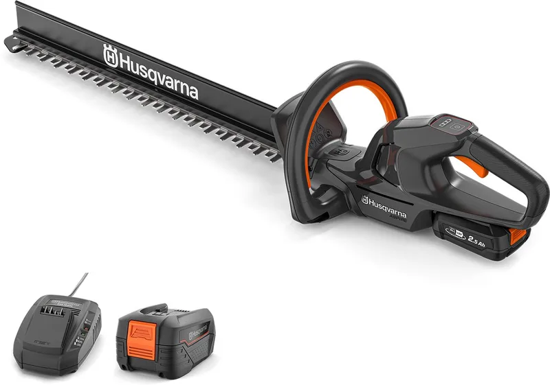 Accu heggenschaar Aspire H50-P4A 50 cm blad, elektrische heggenschaar, takdikte tot 23 mm, incl. opvangzak (incl. accu & oplader) van Husqvarna – productafbeelding