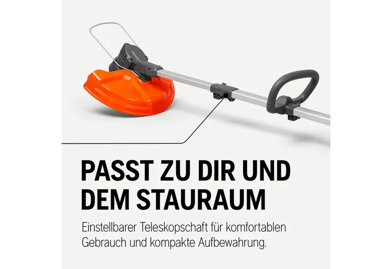 Akku-Rasentrimmer 215iL, Kabelloser Trimmer mit 36V bürstenlosem Motor, exkl. Akku & Ladegerät fra Husqvarna, Orange – produktbillede 4 af 5