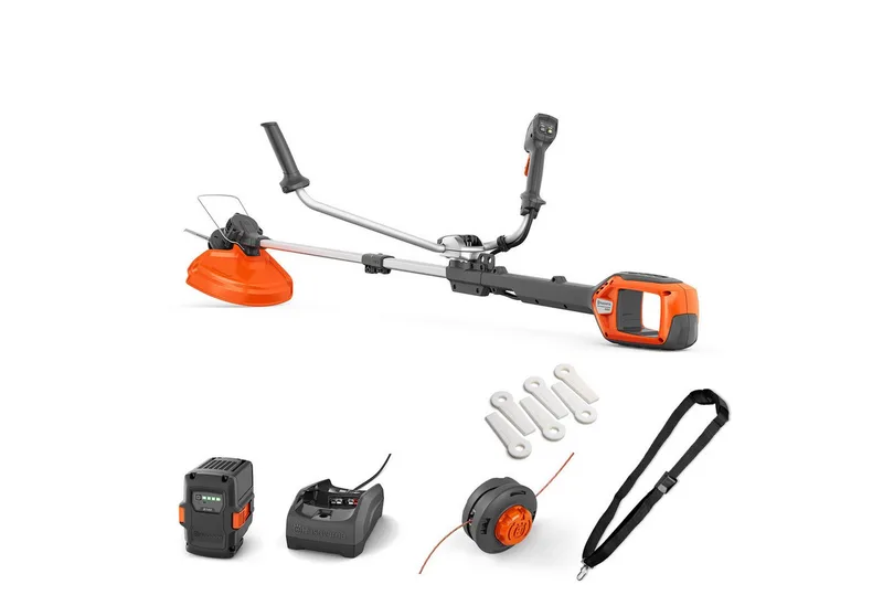 Akku-Rasentrimmer 220iR, 36V mit bürstenlosem Motor, Boost-Modus, 36 cm Schnittbreite van Husqvarna, Oranje – productafbeelding 1 van 5