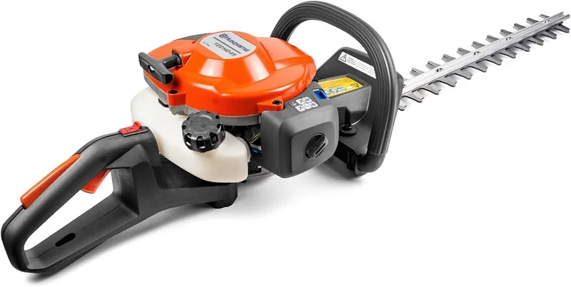 Benzin-Heckenschere 122HD45, 45 cm Doppelmesser, leicht zu starten, für ein sauberes Ergebnis by Husqvarna, Orange – product image 4 of 5