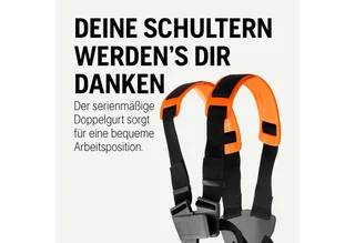 Benzin-Motorsense 122R, 2-Takt Freischneider, 43 cm Schnittbreite, Tap 'n Go Kopf de Husqvarna, Orange – image du produit 5 sur 5