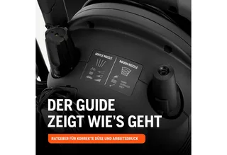 PW 130 hogedrukreiniger - 130 bar, 465 l/u debiet, metalen pomp, 6 m slang, schuimsproeier en sproeikoppen - Compacte elektrische hogedrukreiniger voor auto's, terrassen en buitenoppervlakken van Husqvarna – productafbeelding 5 van 5