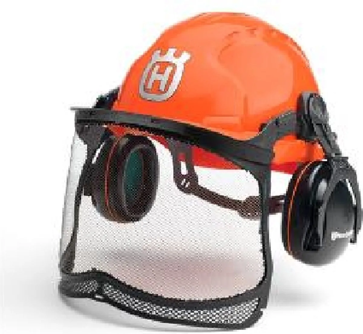 veiligheidshelm met gelaat- en gehoorbescherming ( a 1 st ) van Husqvarna, Oranje – productafbeelding