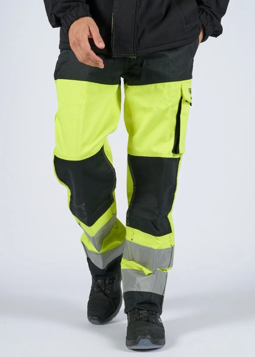 Hydrowear 043601 Multinorm Broek Mallorca - Fluor Geel - Zwart by Hydrowear, Black, 52 – product image