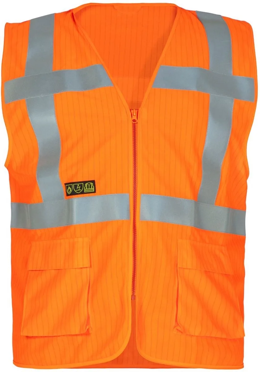 Malmedy veiligheidsvest, veiligheidshesje S/M van Hydrowear, Neonorange – productafbeelding
