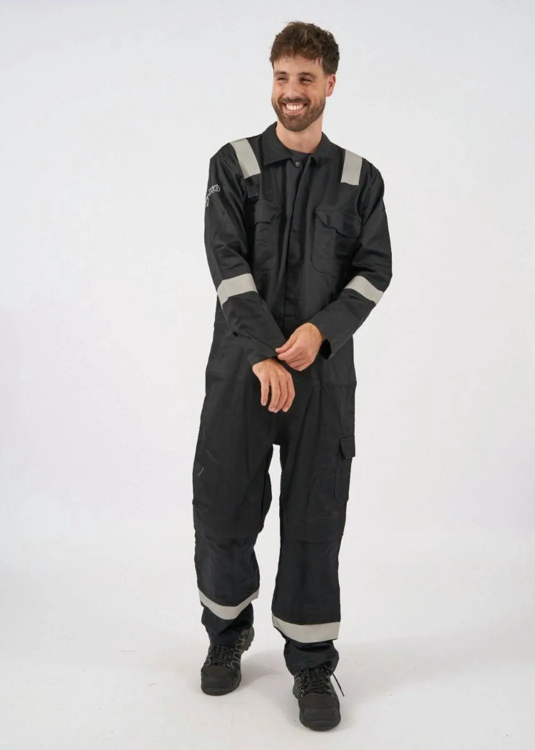 Mierlo 043500 Overall Brandvertragend & Reflecterend by Hydrowear, Black – product image