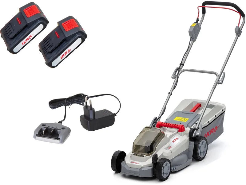 accu-grasmaaier ICM 2033 met mulch-functie, inclusief 2 x 20V accus en oplader de IKRA – image du produit