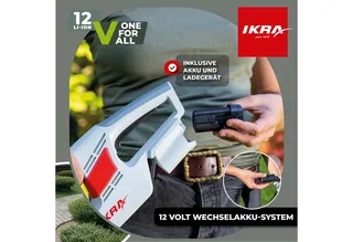 accu-heggenschaar IAHS 1240, inclusief accu, oplader en veiligheidsbril, lichtgewicht 2 kg de IKRA – image du produit 3 sur 5