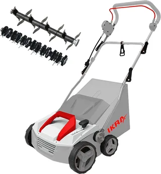 elektrische verticuteermachine en gazonbeluchter IEVL 1838, 1.800 W, werkt over een breedte van 38 cm, incl. rollen en opvangzak de IKRA – image du produit 1 sur 5