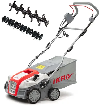 elektrische verticuteermachine en gazonbeluchter IEVL 2000, 2.000W, werkt over een breedte van 40 cm, opvangbak van 55 liter fra IKRA – produktbillede 1 af 3