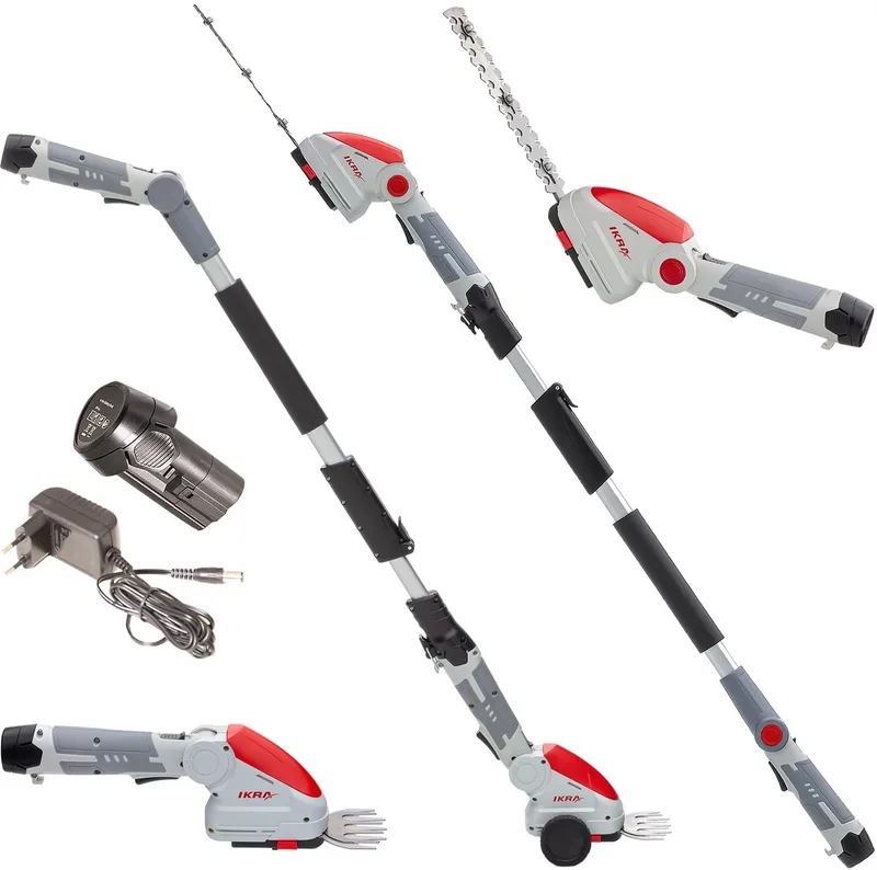 IKRA 2-in-1 accu-gras- en struikschaar IGBS 1210, inclusief tas, accu en oplader – messen geproduceerd in Duitsland de IKRA – image du produit