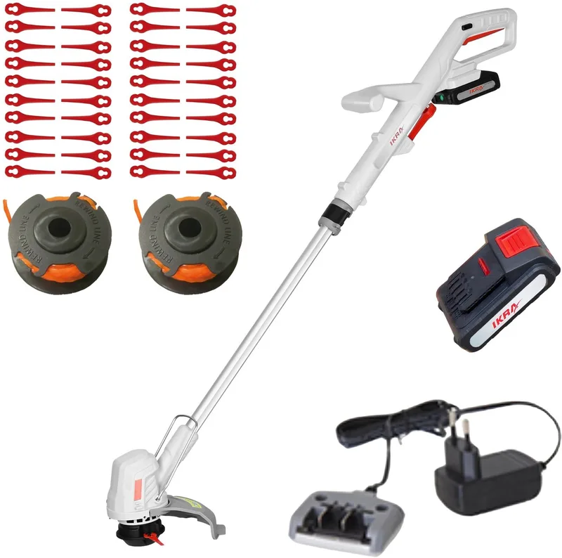 IKRA 2-in-1 accu-grastrimmer IART 2025, incl. accu, draadspoel en 40 nylon messen de IKRA – image du produit