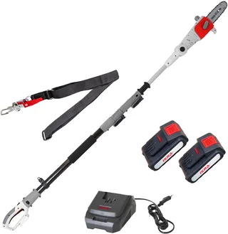 telescopische accu-hoogsnoeier ICPS 2020, werkhoogte tot 4 meter, inclusief schouderriem, 2 x 20 V accus en snellader by IKRA – product image 1 of 5