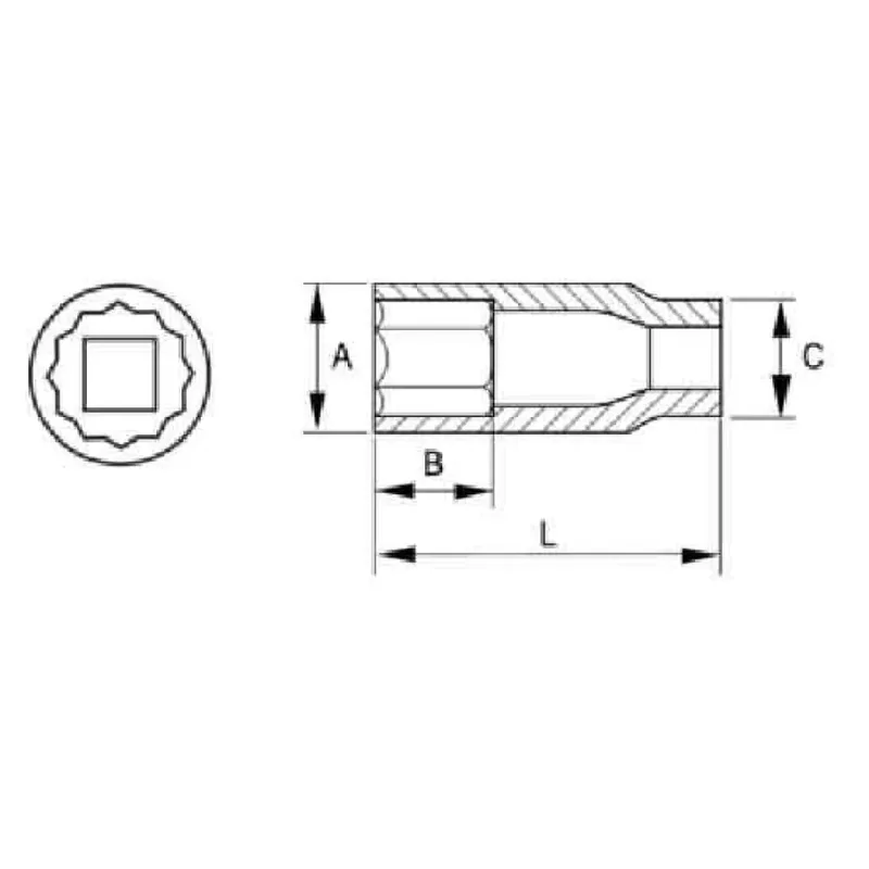 Irimo 1/2 Zoll Sechskant-steckschlüssel Lang 21 Mm by Irimo – product image 4 of 4