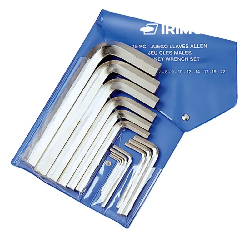 Set Of 10 Nickel-plated Keys 2-12 Mm Inbussleutelset by Irimo – product image