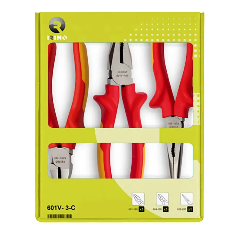 Set Van 3 Geïsoleerde Tangen Universeel Snijden Halfrond 180 Mm 160 Mm 200 Mm 1000v by Irimo – product image