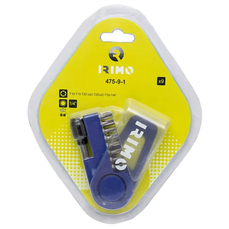 Set Van 9 Stuks 1/4´´ Torx Bitjes van Irimo – productafbeelding