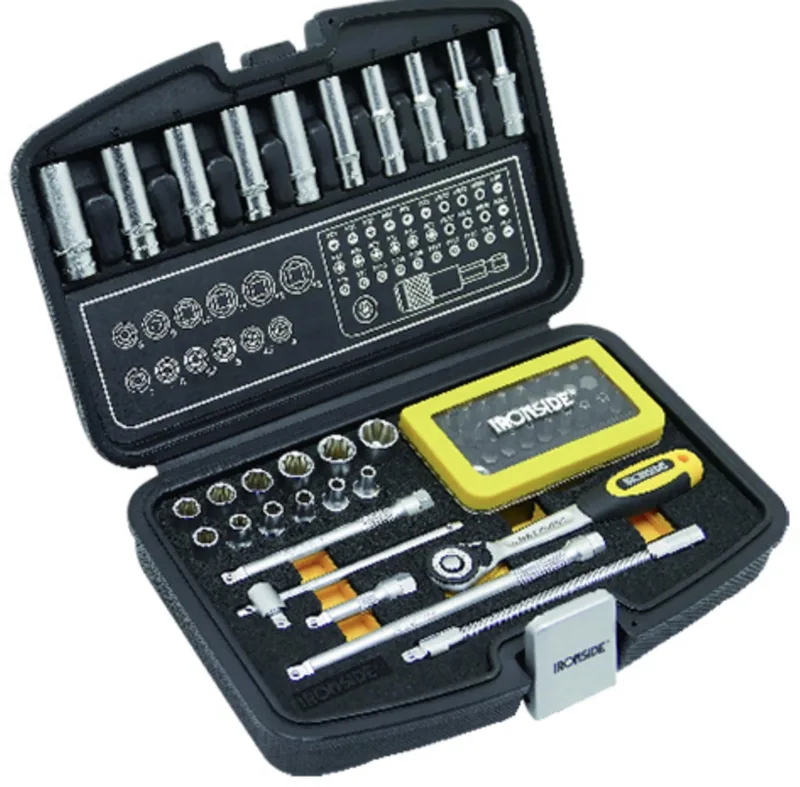 Doppendoos 60 Stuks – 1/4" + Bits (FD) | IR102676 | Complete Set voor Schroef- en Montagewerk by Ironside – product image