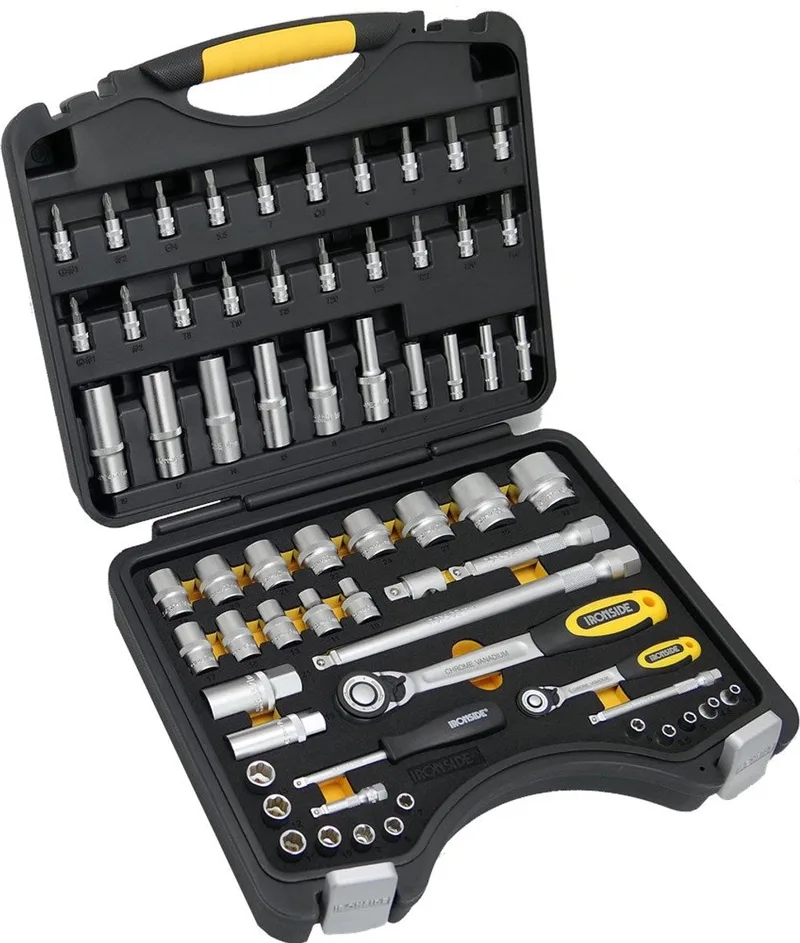 Doppenset chr. 1/4-1/2 65dlg by Ironside, Chrome – product image