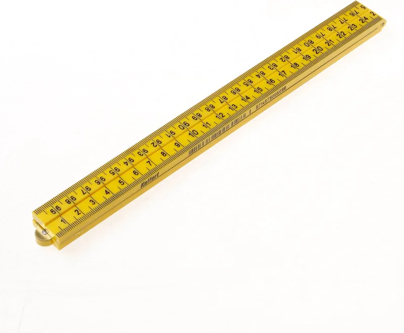 Duimstok kunststof 1 meter by Ironside, Yellow – product image