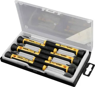 pour lélectronique et la mécanique de précision Jeu de tournevis vis à fente, cruciforme de Ironside – image du produit 1 sur 2