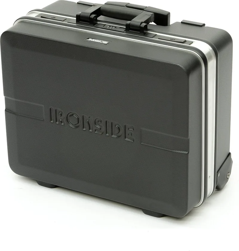 Gereedschapskoffer ABS 515 x 440 x 255mm mobile fra Ironside, Sort – produktbillede