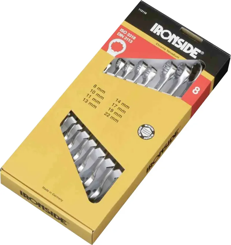 IRONSIDE 112110 Ring-Maulschlüssel-Satz Schlüsselweite (Metrisch) 22 - 23 mm by Ironside – product image