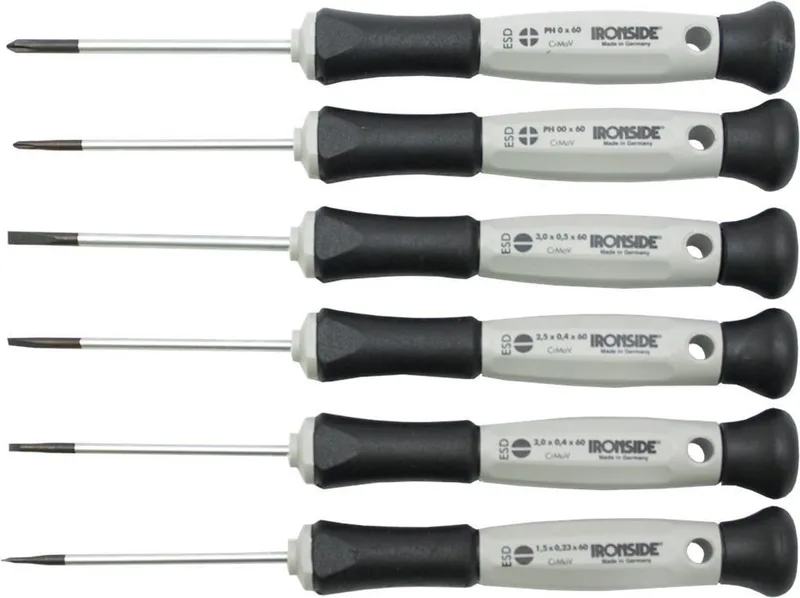 Ironside 1872122 Schroevendraaierset - 6 delig van Ironside, Wit – productafbeelding