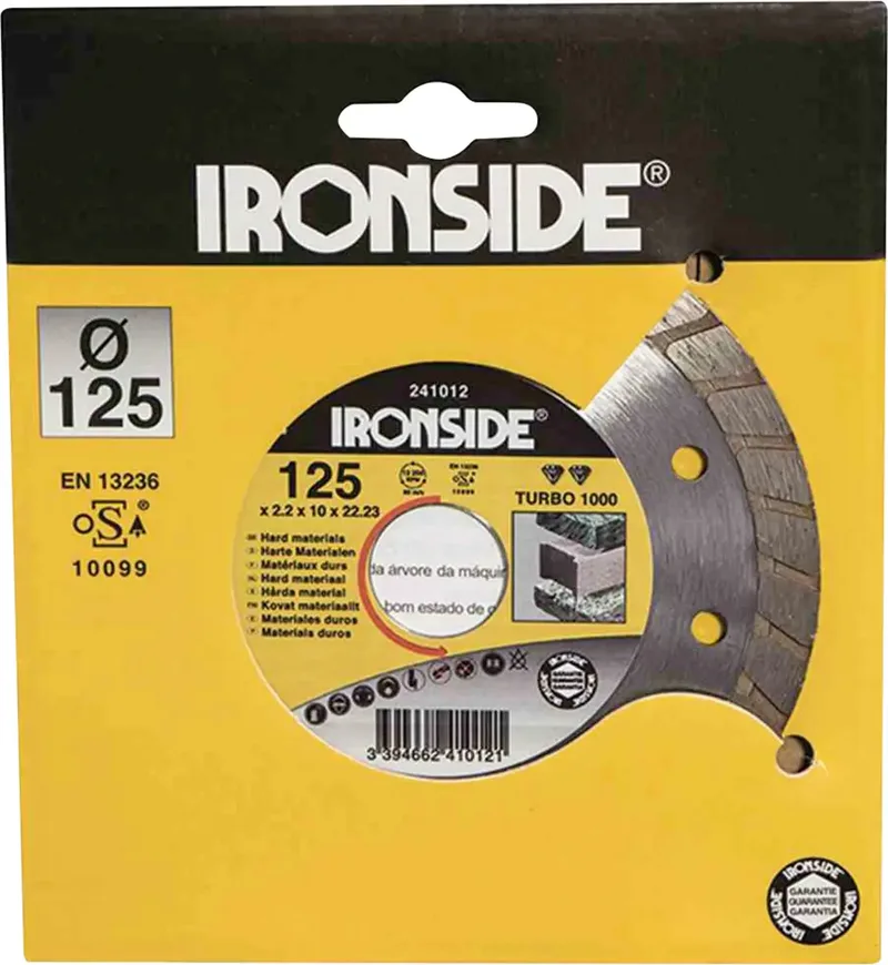 IRONSIDE 241011 Diamanttrennscheibe Durchmesser 115 mm Dachziegel 1 St. by Ironside – product image 1 of 2