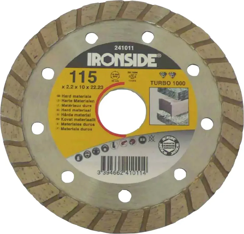 IRONSIDE 241012 Diamanttrennscheibe Durchmesser 125 mm Keramik, Kunststein, Klinker, Ton, Naturstein, Dachziegel, Marmor 1 St. von Ironside – Produktbild 2 von 2