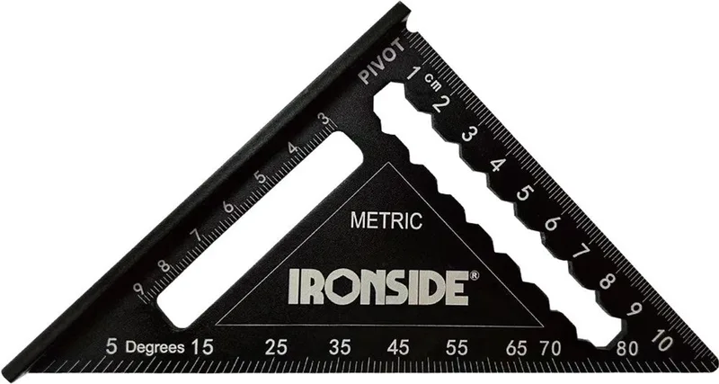 METRISCHE WINKELHAAK 12CM van Ironside, Zwart – productafbeelding