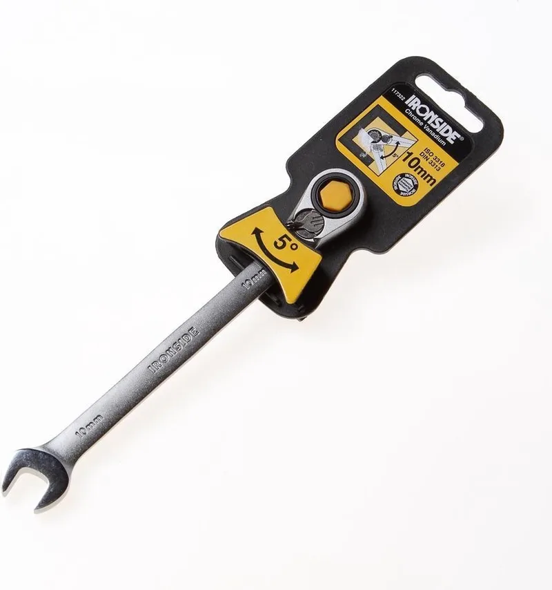 Ratelsleutel 10mm van Ironside, Zilver – productafbeelding