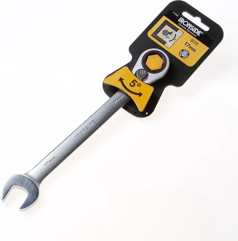 Ratelsleutel 17mm van Ironside, Zilver – productafbeelding